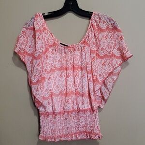 Seduction one piece cami with sheer top size small